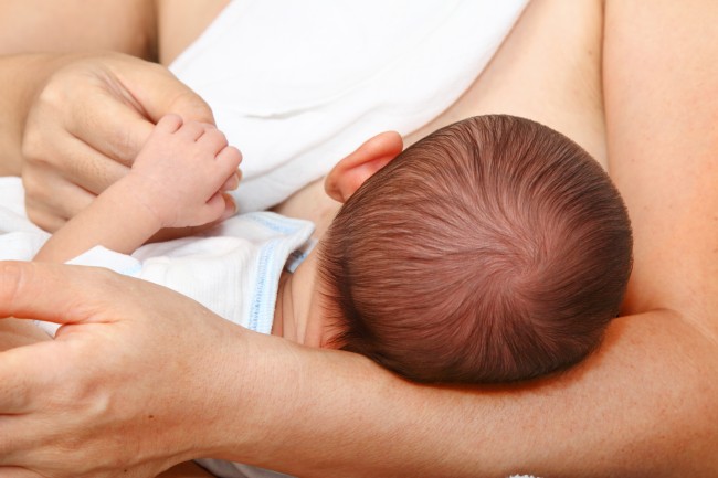 Breastfeeding used to stimulate senses