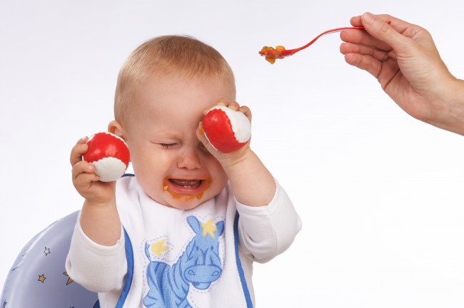 feeding a fussy baby